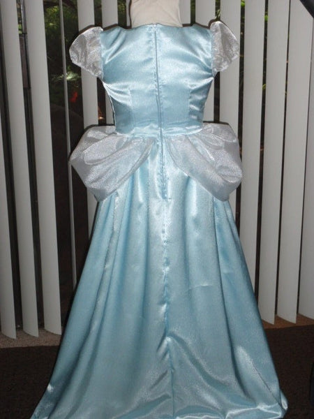 Gown Dress and Choker for Girls Classic Cinderella Princess Costume