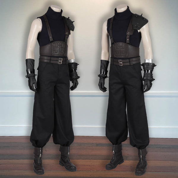 Final Fantasy VII Remake Outfit FF7 Halloween Outfit Cloud Cosplay Costume