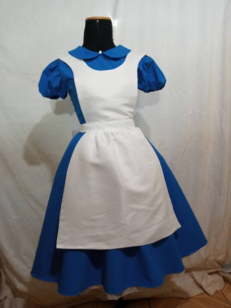 Adult cosplay Alice Cosplay dress petticoat Cosplay Alice in the wonderland Costume dress