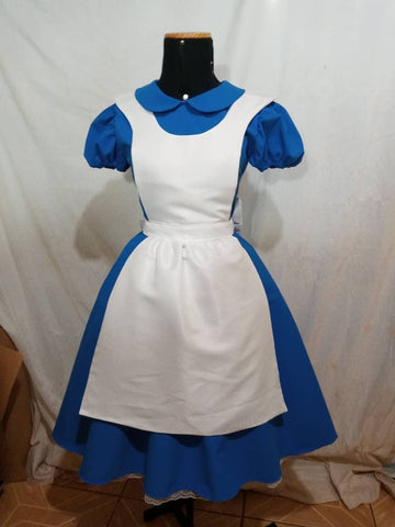 Adult cosplay Alice Cosplay dress petticoat Cosplay Alice in the wonderland Costume dress