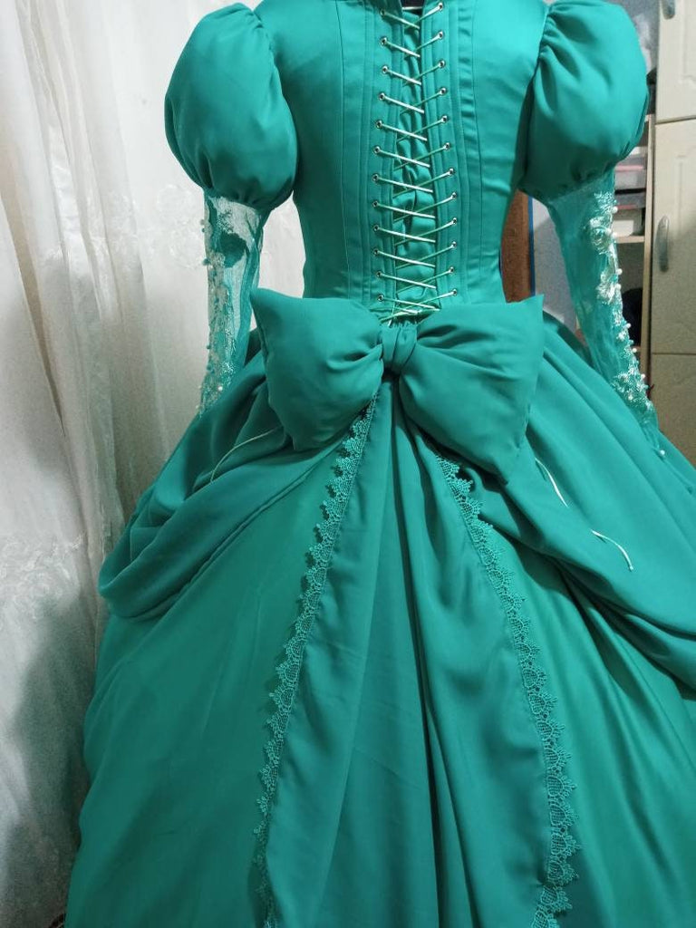 ariel green dress cosplay The Little Mermaid II: Return to the Sea in 2000 Ariel Cosplay Costume Green Dress for Sale | High Quality Cosplay Costumes Online