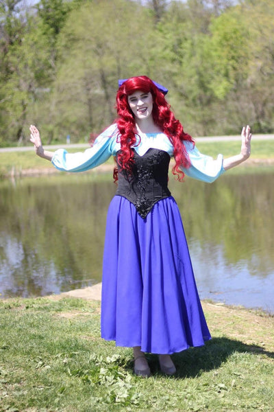 Adult cosplay kiss the girl Princess Little mermaid Cosplay Ariel costume dress
