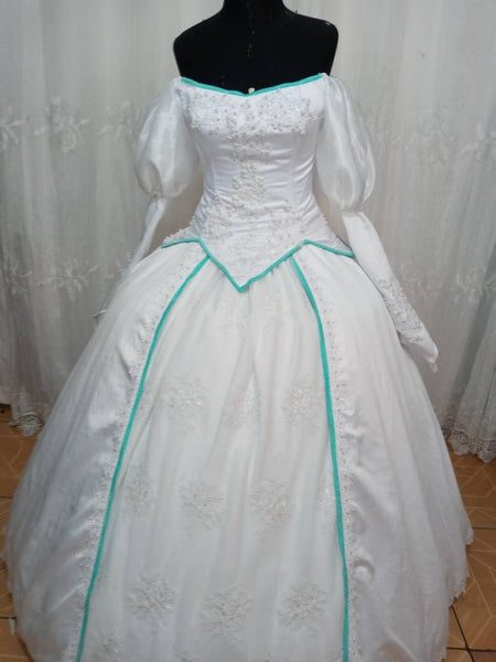 Custom made costume adult princess princess dress adult Cosplay Ariel wedding dress