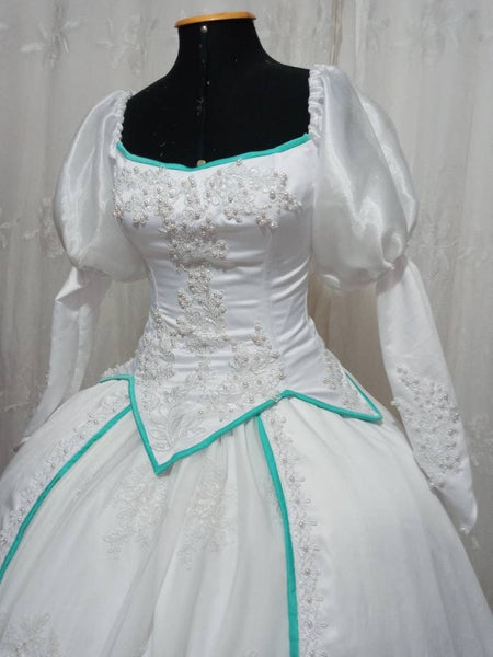 Custom made costume adult princess princess dress adult Cosplay Ariel wedding dress