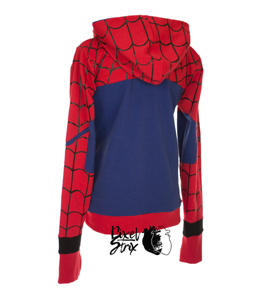 FEMALE comics animation cartoon or Cosplay Spider hoodie MALE