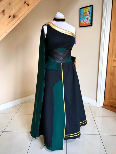 Lady Fmale Loki Dress Cosplay Costume