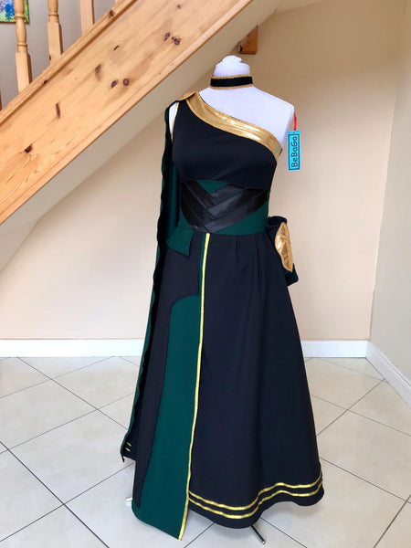 Lady Fmale Loki Dress Cosplay Costume