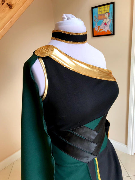 Lady Fmale Loki Dress Cosplay Costume