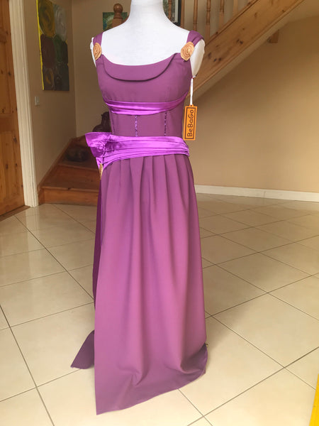 Megara lilac gown,Cosplay Megara purple dress