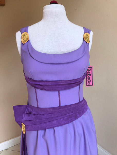 Megara lilac gown,Cosplay Megara purple dress