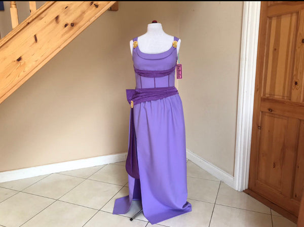 Megara lilac gown,Cosplay Megara purple dress