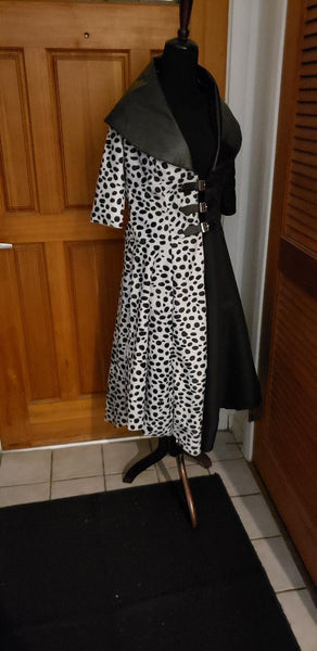 Adult Cruella 2021 Dalmatian Coat costume