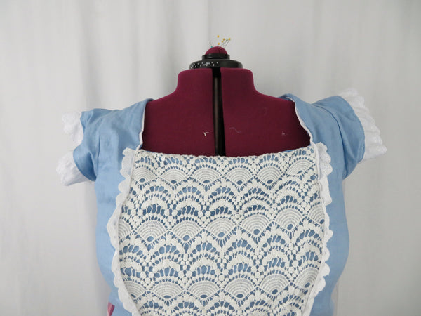 Purple Cape and Blue lace Jumper Custom Made