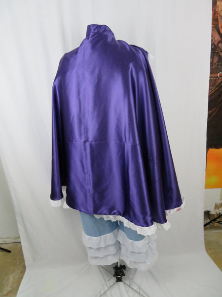 Purple Cape and Blue lace Jumper Custom Made