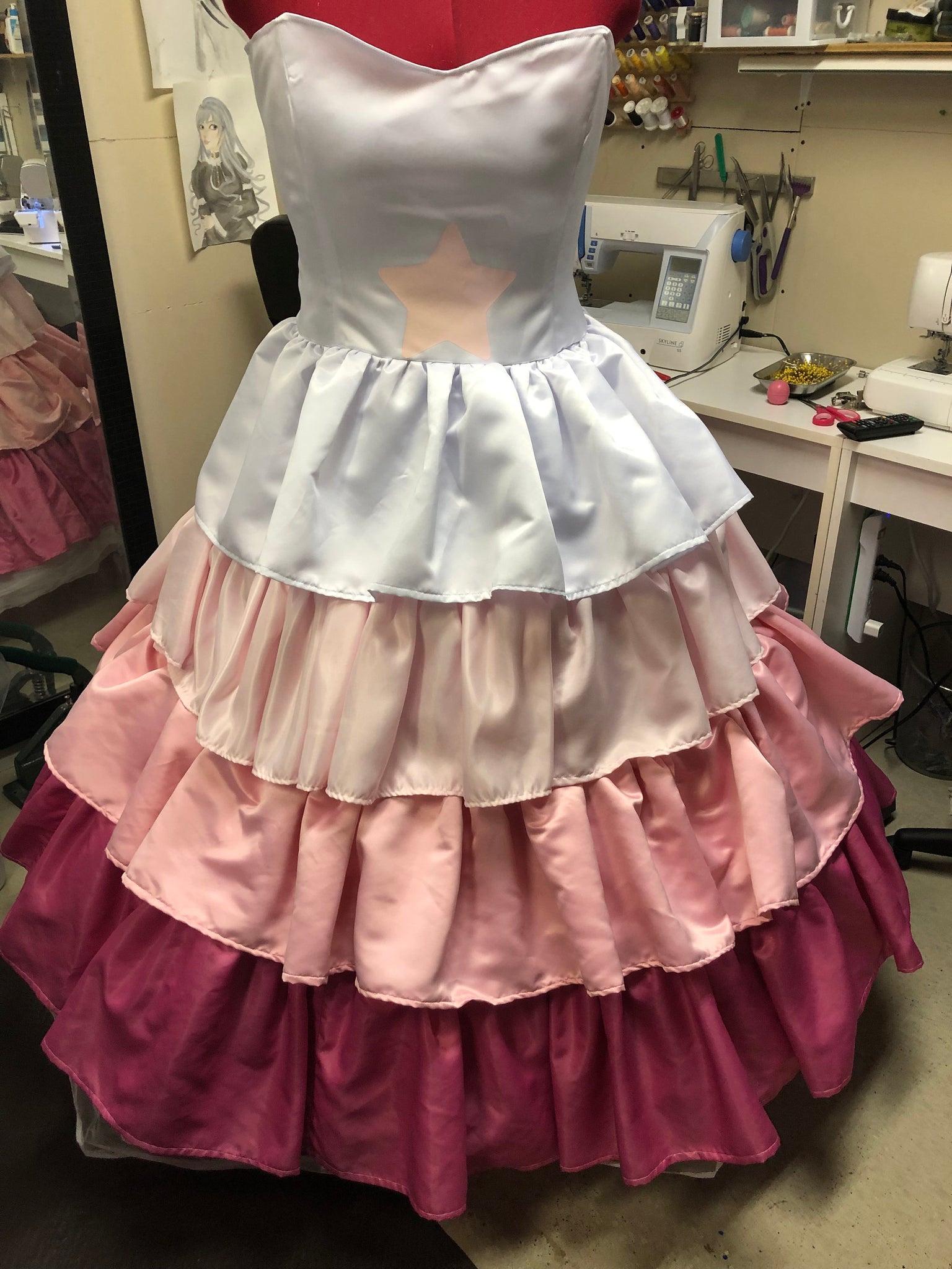 Cosplay Costume Custom made Rose Quartz Steven Universe