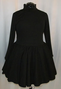 Customizable Color Victorian Steampunk Gothic Adult Women's Size 4 6 8 10 12 14 Cute All Black Knit Lolita Cosplay Costume
