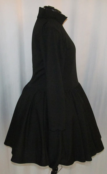 Customizable Color Victorian Steampunk Gothic Adult Women's Size 4 6 8 10 12 14 Cute All Black Knit Lolita Cosplay Costume