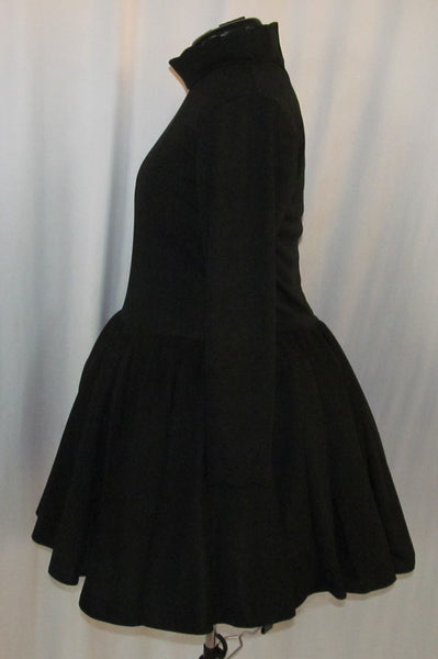 Customizable Color Victorian Steampunk Gothic Adult Women's Size 4 6 8 10 12 14 Cute All Black Knit Lolita Cosplay Costume