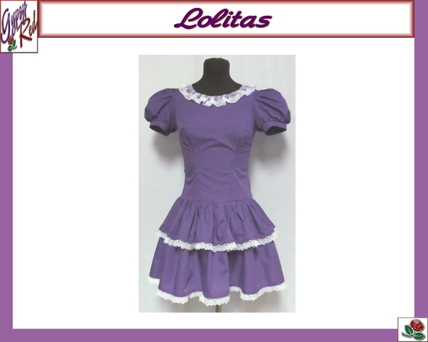 Customizable Color Cute Dropped Waist Lolita Cosplay Costume Adult Women's Size 4 6 8 10 12 14