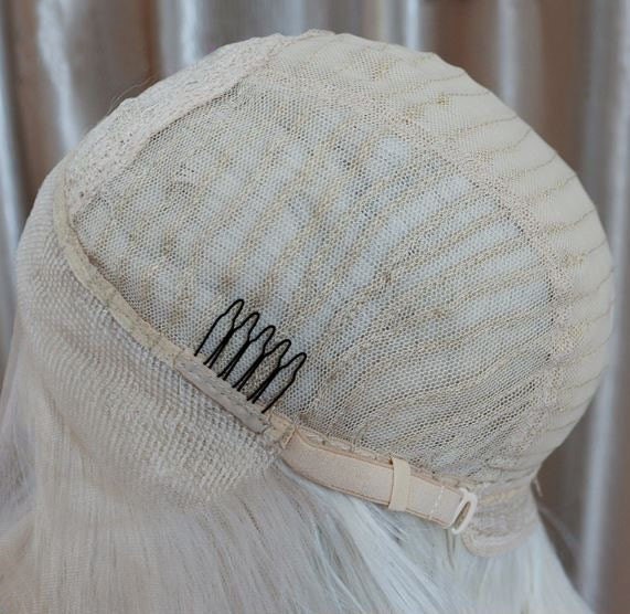 White Blonde Braided Curly WIg Princess Cosplay Daenerys Wig