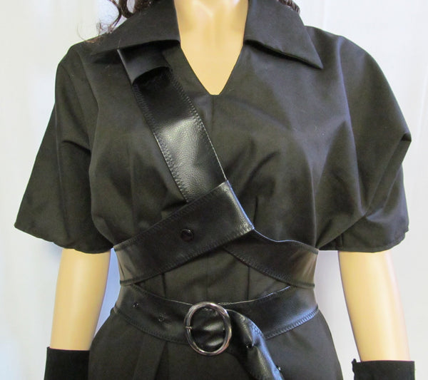 No belts Cosplay Costume Adult Men's Women's XS S M L XL Dark Link Legend of Zelda Black Tunic and hat ONLY