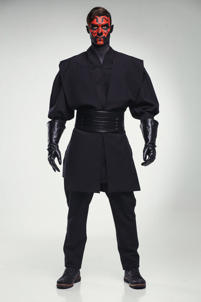 Sith lord dark side of the Force Galactic Empire power imperial Republic Grand Army Darth Maul Cosplay costume from Star Saga