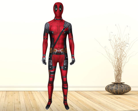 Wade Wilson Men Outfit Ver 2 Deadpool Costume Cosplay Suit