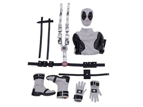 White Jumpsuit Outfit Wade Wilson Deadpool Costume Halloween Outfit Deadpool X FORCE Cosplay