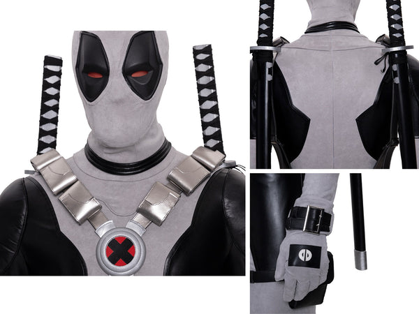 White Jumpsuit Outfit Wade Wilson Deadpool Costume Halloween Outfit Deadpool X FORCE Cosplay