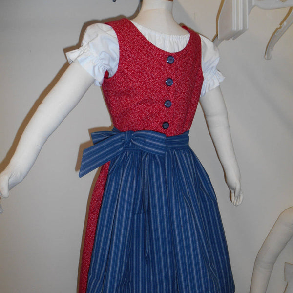 With Reversible Bodice Dirndl Peasant Dress