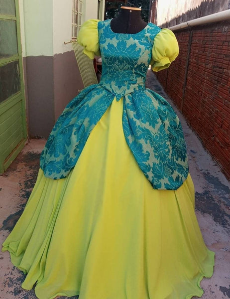 Stepsister's Cinderella Drizella and Anastasia Dress Cosplay Costume