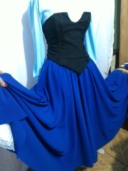 MADE TO ORDER cosplay costume dress inspired commission Cosplay Princess Ariel little mermaid kiss the girl