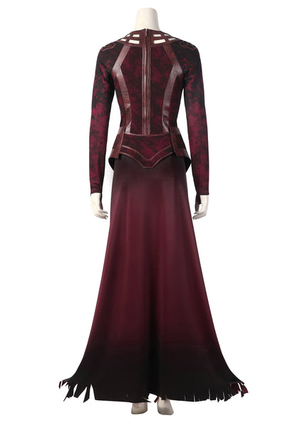 Cosplay Costume Wanda Dress Boots Outfit Doctor Strange in the Multiverse of Madness Dark Scarlet Witch