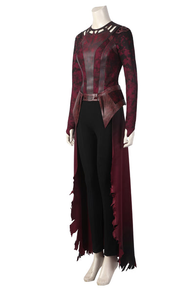 Cosplay Costume Wanda Dress Boots Outfit Doctor Strange in the Multiverse of Madness Dark Scarlet Witch