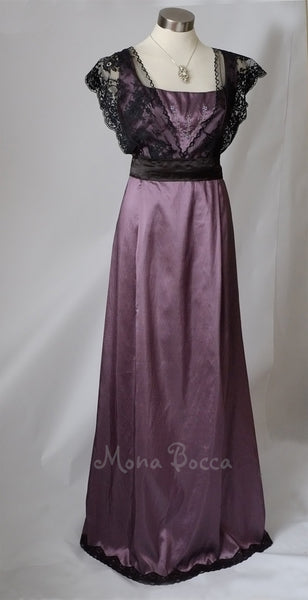 1912 Eggplant bridesmaid dress Murder mystery dinner Edwardian dress Downton Abbey Purple amethyst dress Edwardian bridesmaid Titanic