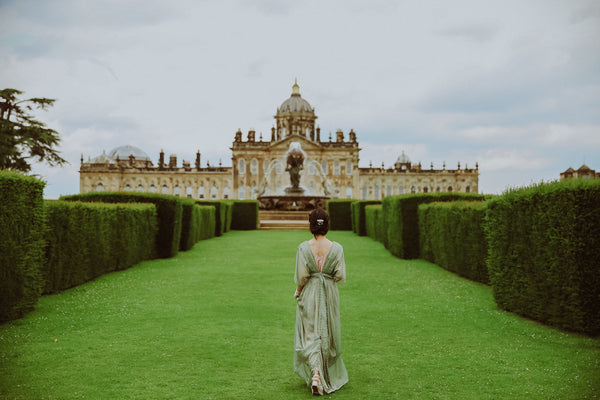 Alternative Green wedding dress for Titanic Somewhere in time event Edwardian fashion recollection Edwardian dress Downton Abbey inspired