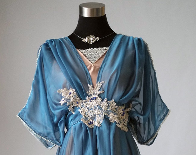 princess polly baby blue dress SAPPHIRE BLUE SEQUINED EVENING DRESS, c. 1912 sold at auction on 22nd  February