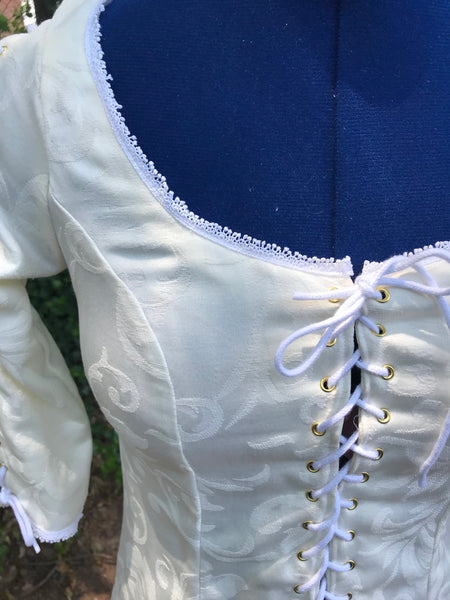 From Pirates of the Caribbean Cosplay or Costume Elizabeth Swann Inspired Cream Under Dress
