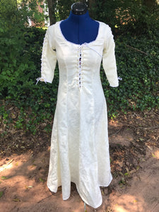 From Pirates of the Caribbean Cosplay or Costume Elizabeth Swann Inspired Cream Under Dress