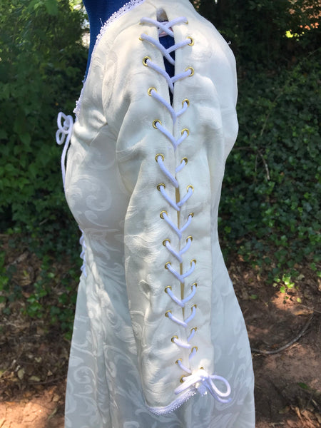 From Pirates of the Caribbean Cosplay or Costume Elizabeth Swann Inspired Cream Under Dress