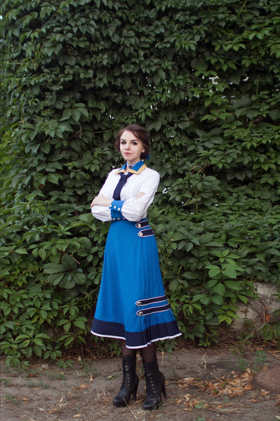 Elizabeth classic Bioshock cosplay costume Halloween costume outfit from Bioshock video game trilogy
