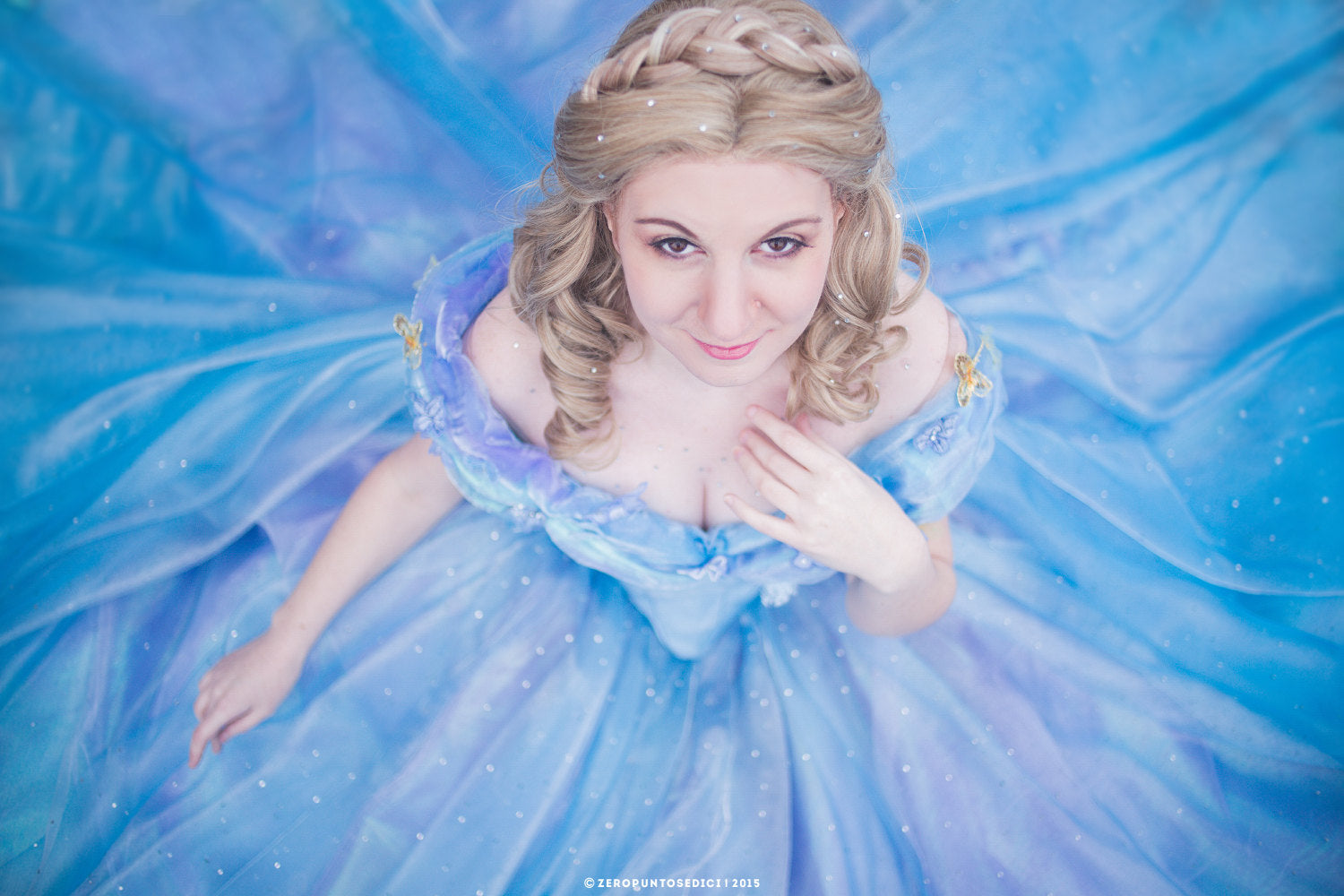 Movie 2015 blue ballgown Ella Cinderella Dress – Cosplayrr