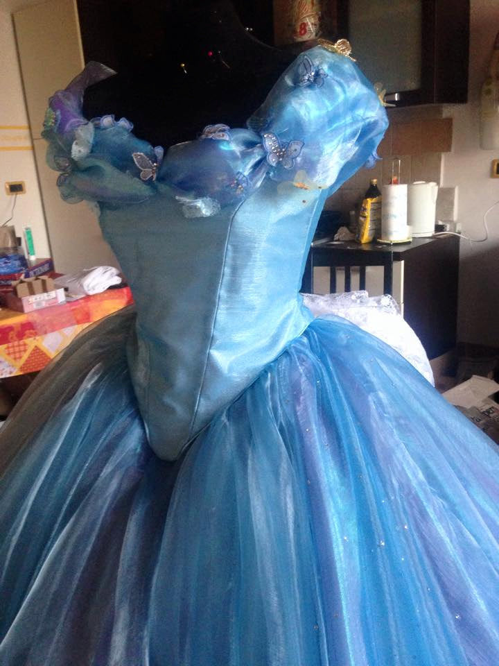 Movie 2015 blue ballgown Ella Cinderella Dress – Cosplayrr