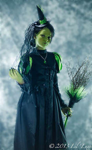 Elphaba Wicked Witch Cosplay Costume Black Outfits