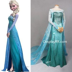 Elsa Costume Blue Elsa Dresses Halloween Costume