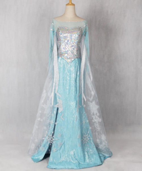 Elsa Dress Blue Elsa Cosplay Costume
