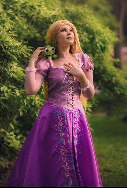 Embroidered Rapunzel Tangled Costume cosplay