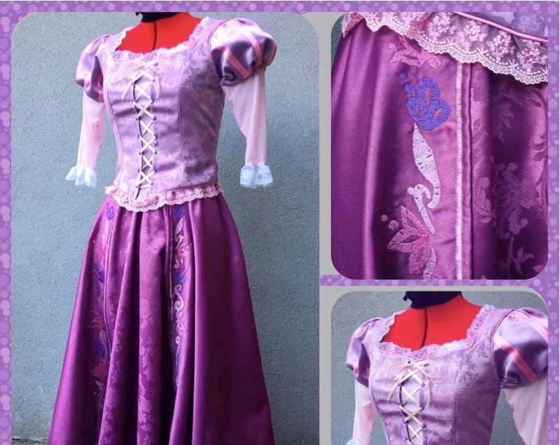 Embroidered Rapunzel Tangled Costume cosplay
