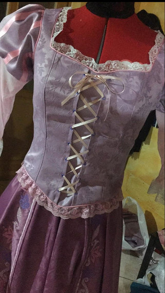 Embroidered Rapunzel Tangled Costume cosplay