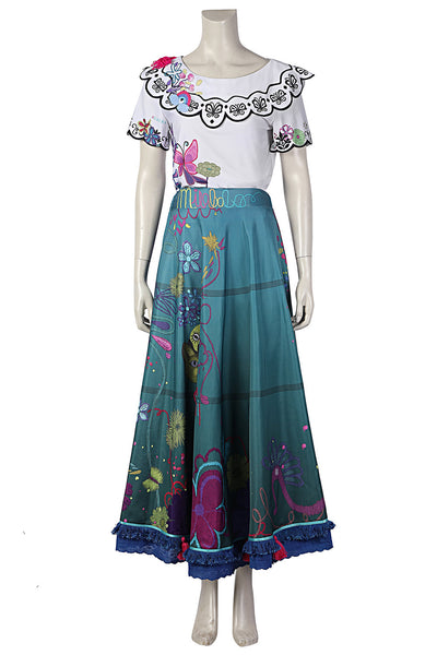 Women Dress Outfit Encanto Mirabel Cosplay Costume